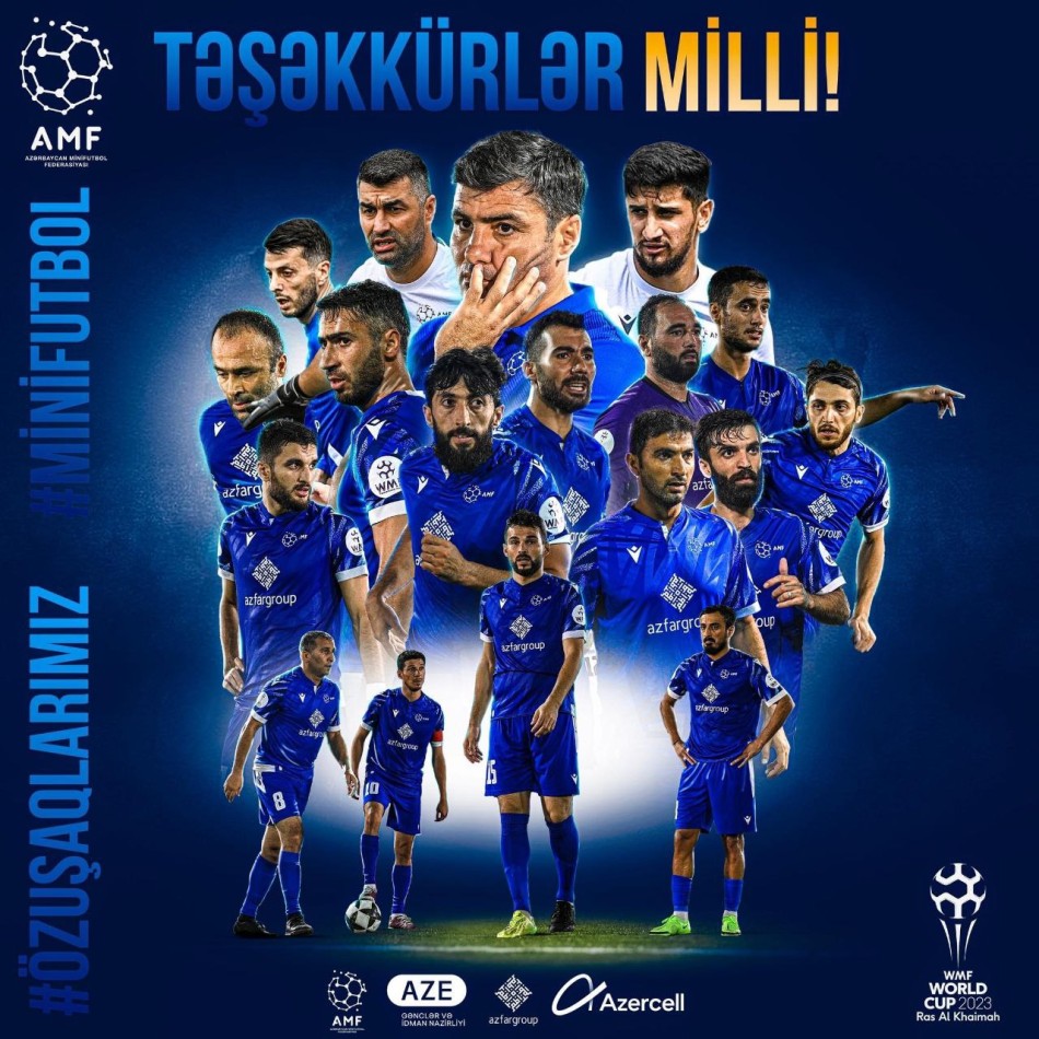 Millimiz minifutbol üzrə dünya çempionatında!